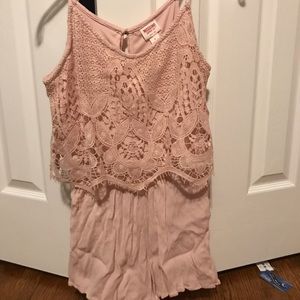light pink mission romper